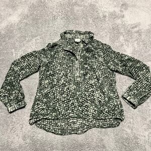 CAbi Shirt Womens Small Semi Sheer Twist Front Blouse 4339 long Sleeve